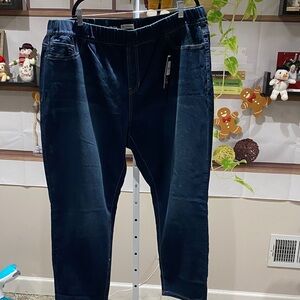 Avenue Dark Blue Women Jeggings 26/28. Waist 22 rise14 length 28